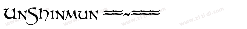 UnShinmun 报宋字体转换